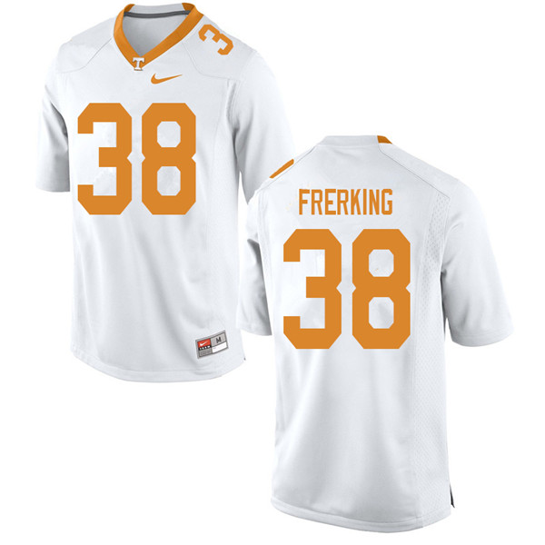 Men #38 Grant Frerking Tennessee Volunteers College Football Jerseys Sale-White - Click Image to Close